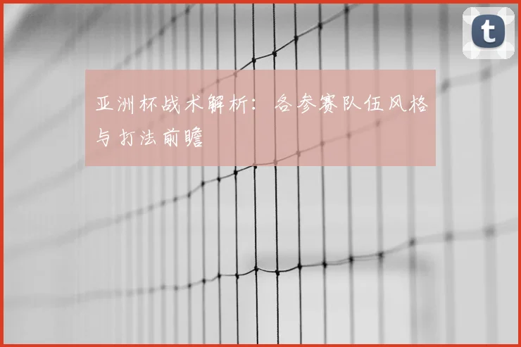 亚洲杯战术解析:各参赛队伍风格与打法前瞻